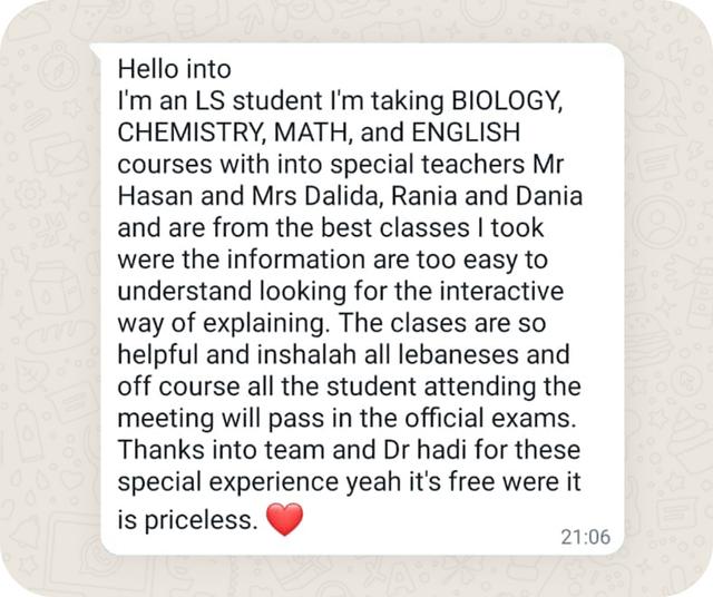 Testimonial number 18